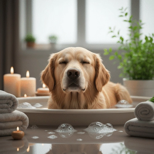 Relax Your Dog with Baths